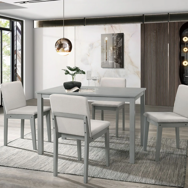 Anges Dining Table & 4 Chairs