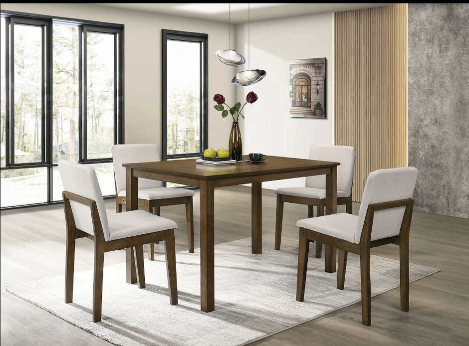 Anges Dining Table & 4 Chairs