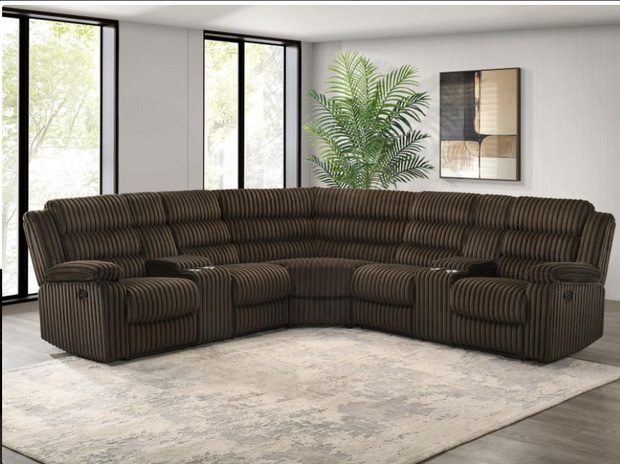 Atkinson Upholstered Reclining Sectional Sofa