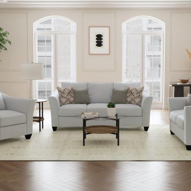 Salizar 3-piece Upholstered Flared Arm Sofa Set