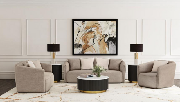 Townsend 3-piece Chenille Upholstered Sofa Set