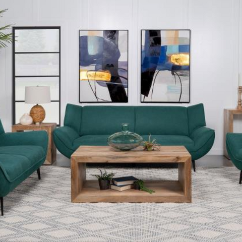 Acton 2-piece Upholstered Flared Arm Sofa Set