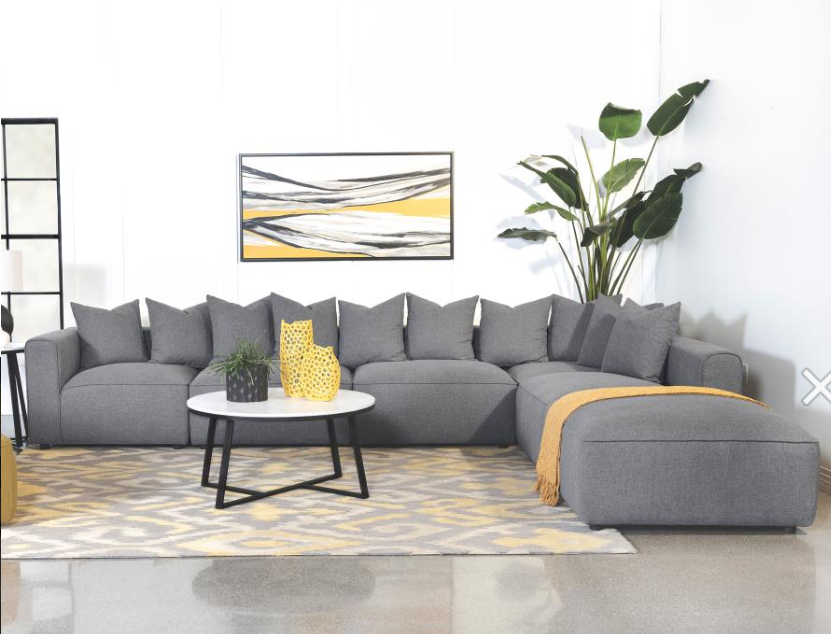 Jennifer 6-piece Upholstered Modular Sectional
