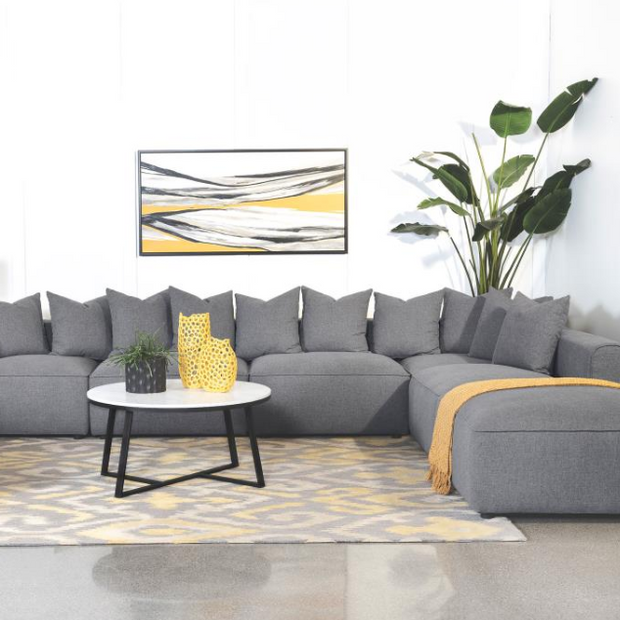 Jennifer 6-piece Upholstered Modular Sectional