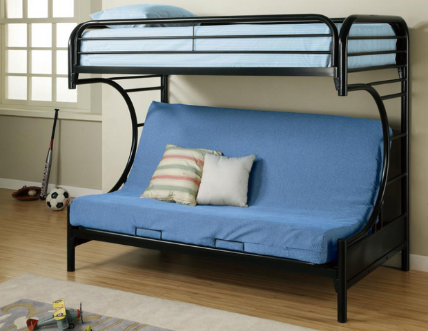 Montgomery Metal Twin Over Futon Bunk Bed