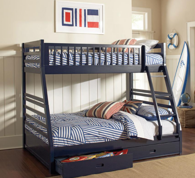 Ashton 2-drawer Wood Twin Over Full Bunk Bed