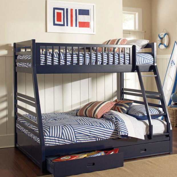 Ashton 2-drawer Wood Twin Over Full Bunk Bed