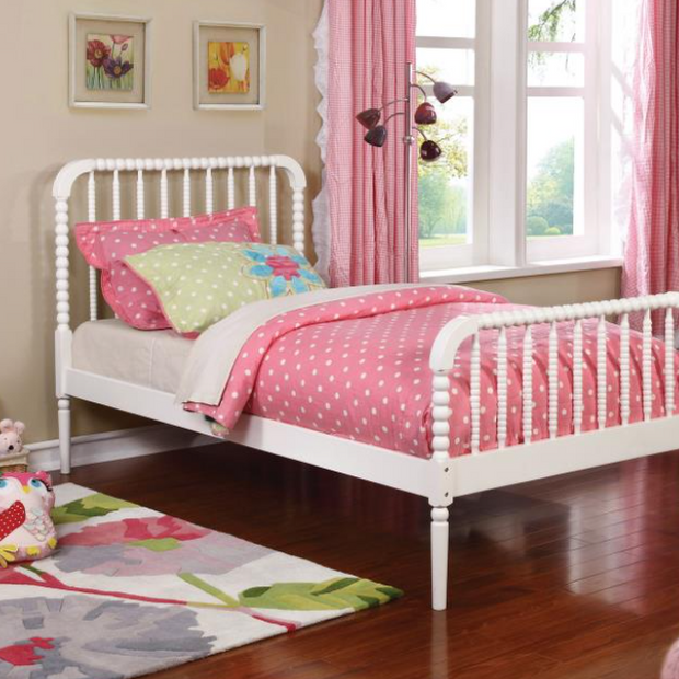 Jones Wood Twin Open Frame Bed