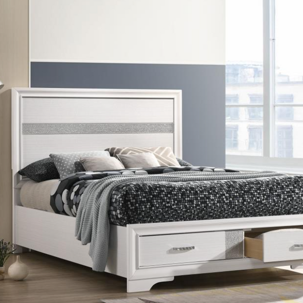 Miranda 51-inch Wood Full Storage Panel Bed