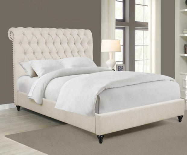 Devon 57-inch Upholstered Eastern King Panel Bed