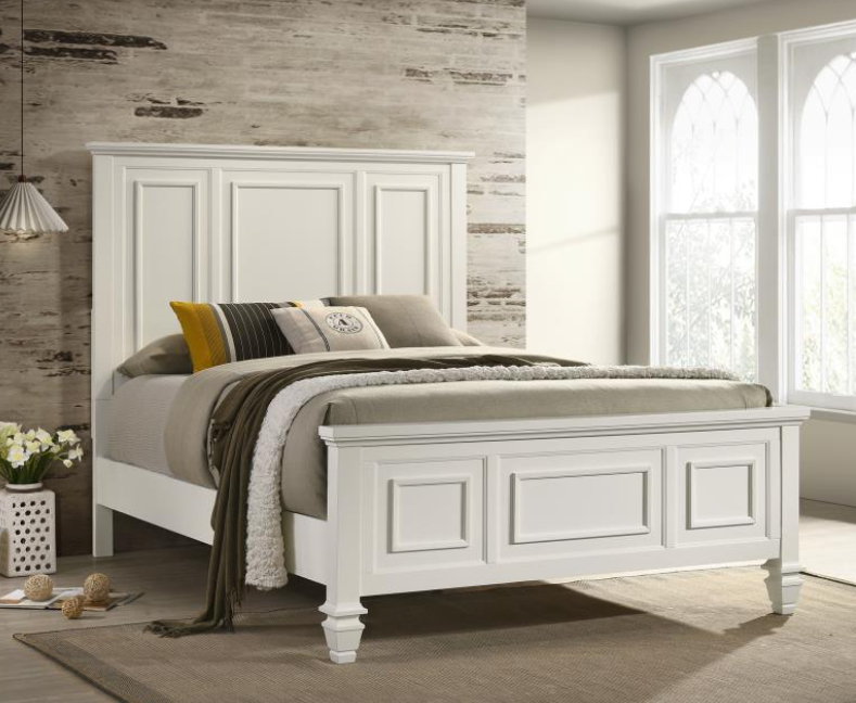 Sandy Beach Wood Queen Panel Bed