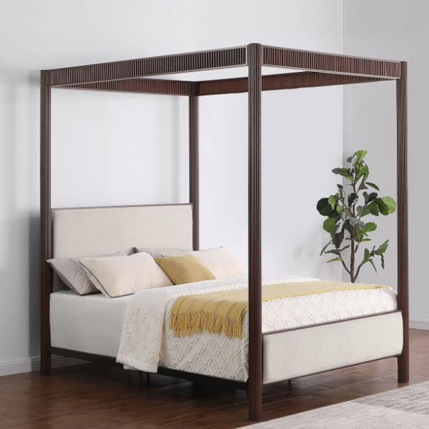 Zimmerlee 89-inch Metal Queen Canopy Bed