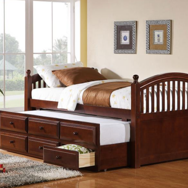 Norwood 3-drawer Twin Bed with Captains Trundle