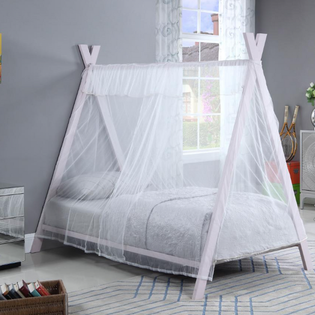 Fultonville Metal Twin Tent Bed with 7-inch Mattress