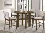 Ottowa 5-piece Round Counter Height Dining Room Set