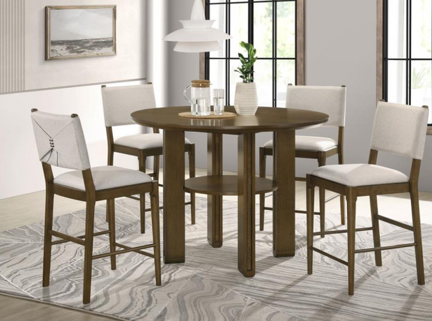 Ottowa 5-piece Round Counter Height Dining Room Set