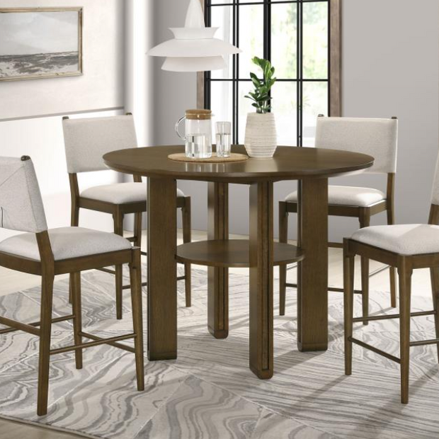 Ottowa 5-piece Round Counter Height Dining Room Set