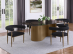 Edson 5-piece Rectangular Glass Top Dining Table Set