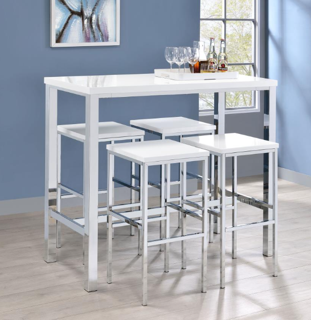 Natividad 5-piece Pub Height Bar Table Set