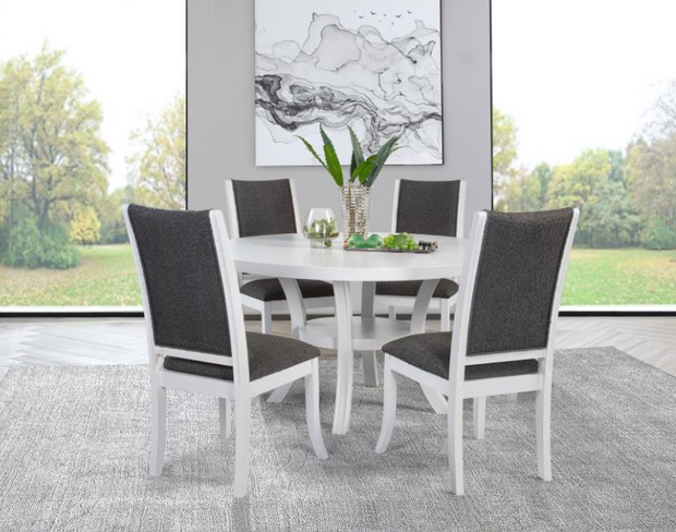 Judd 5-piece 54-inch Round Wood Dining Table Set