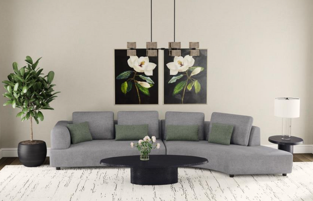 Toscano 134-inch Upholstered Sectional