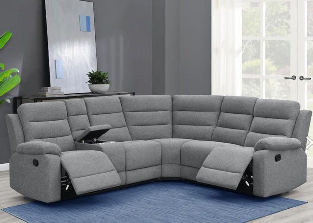 David Upholstered Reclining Sectional Sofa