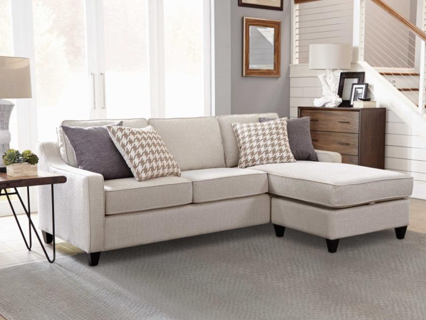 Mcloughlin Upholstered Sloped Arm Sectional Sofa