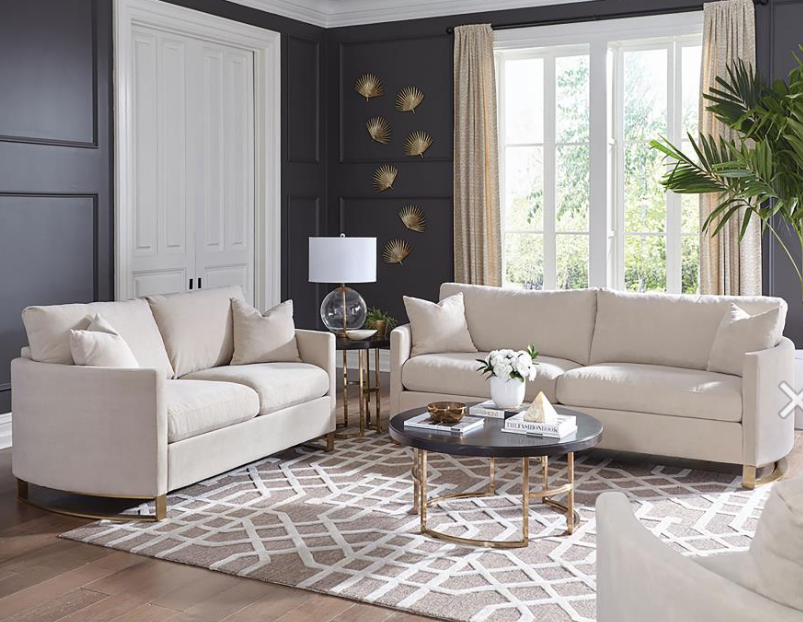 Corl 3-piece Upholstered Arched Arm Sofa Set