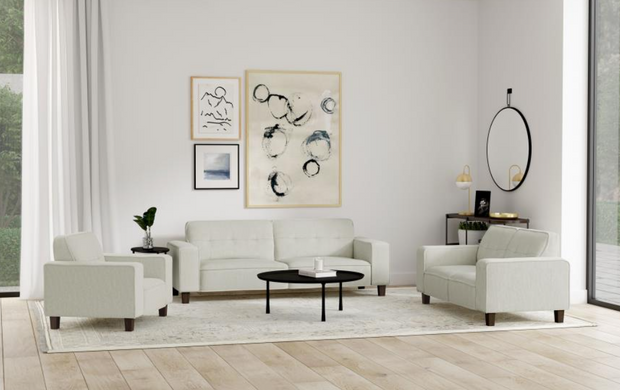 Deerhurst 3-piece Upholstered Track Arm Sofa Set
