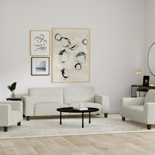 Deerhurst 3-piece Upholstered Track Arm Sofa Set