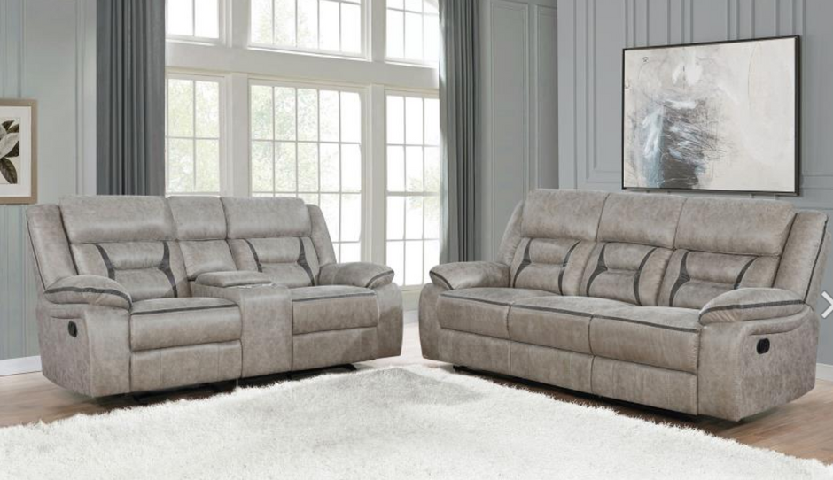 Greer 3-piece Upholstered Reclining Sofa Set