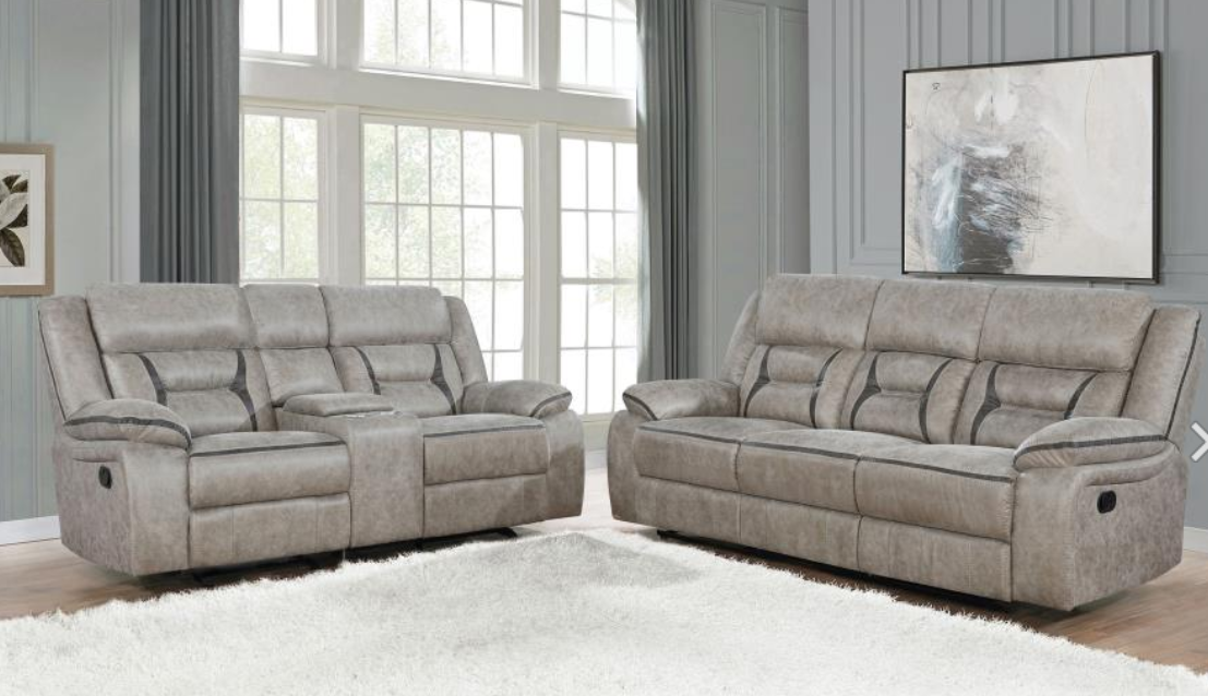 Greer 3-piece Upholstered Reclining Sofa Set