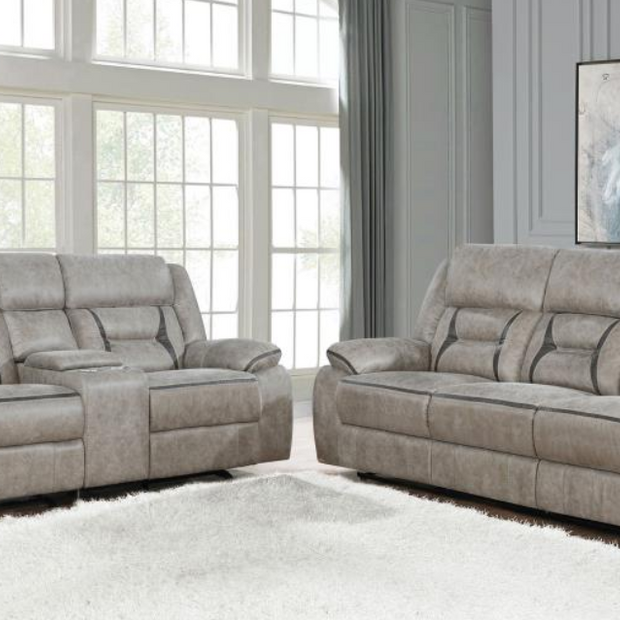 Greer 3-piece Upholstered Reclining Sofa Set