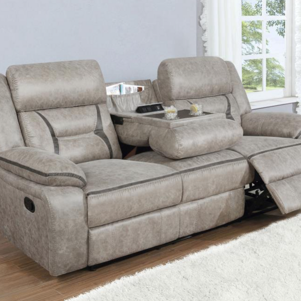 Greer 3-piece Upholstered Reclining Sofa Set