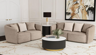 Townsend 3-piece Chenille Upholstered Sofa Set