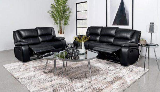 Camila 3-piece Upholstered Motion Reclining Sofa Set