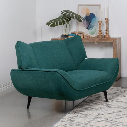Acton 2-piece Upholstered Flared Arm Sofa Set