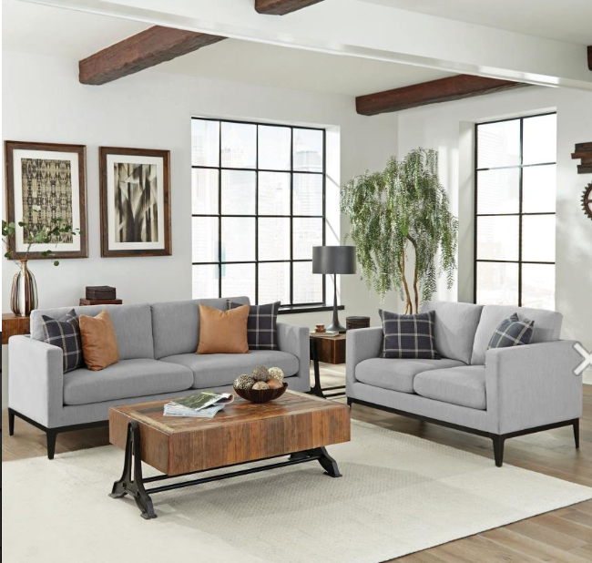 Apperson 3-piece Upholstered Track Arm Sofa Set
