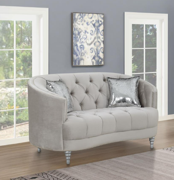 Avonlea 3-piece Upholstered Sloped Arm Sofa Set