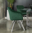 Veena 5-piece Round Glass Top Dining Table Set