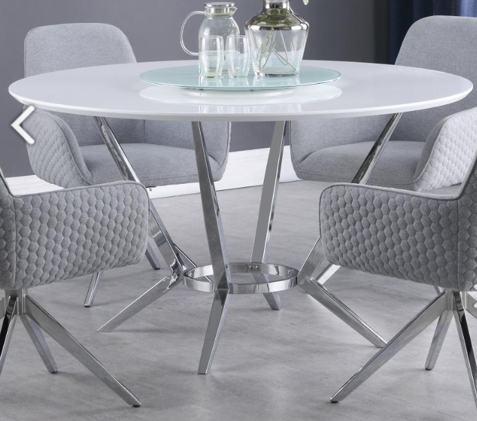 Abby 5-piece Round Dining Table Set