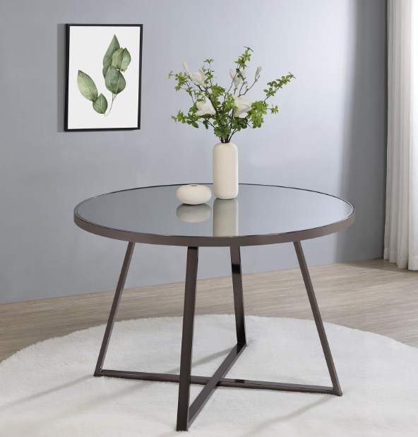 Jillian 5-piece Round Mirror Top Dining Set