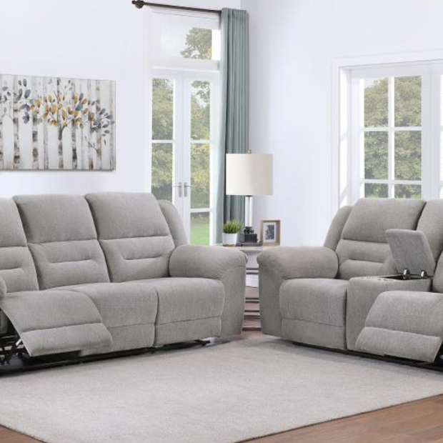 Gilson 3-piece Chenille Upholstered Reclining Sofa Set