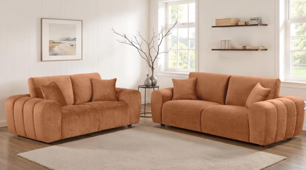 Burnett 3-piece Chenille Upholstered Sofa Set