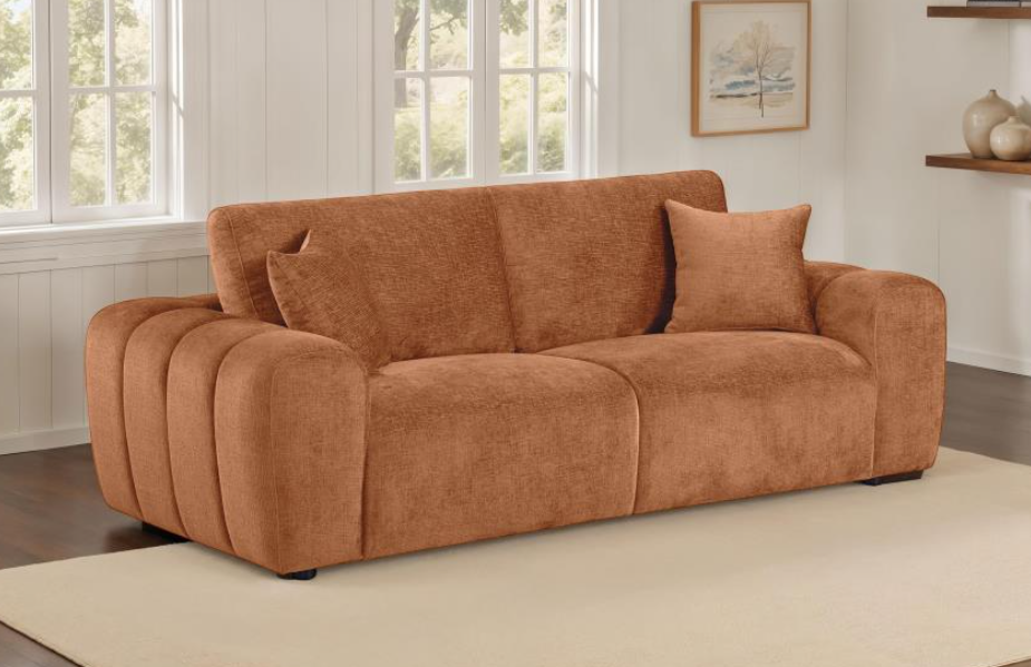 Burnett 3-piece Chenille Upholstered Sofa Set