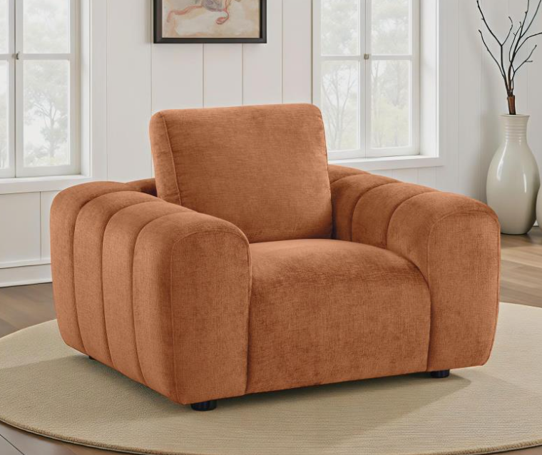 Burnett 3-piece Chenille Upholstered Sofa Set