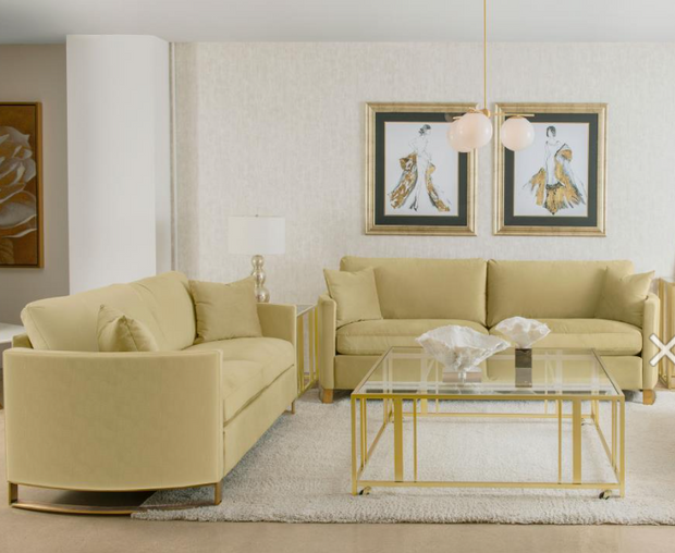 Jeane 3-piece Velvet Upholstered Sofa Set