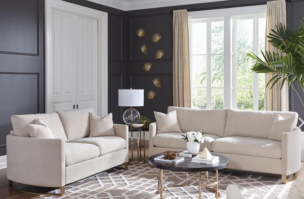 Corl 3-piece Upholstered Arched Arm Sofa Set