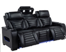 Zuma 3-piece Faux Leather Dual Power LED Sofa Set